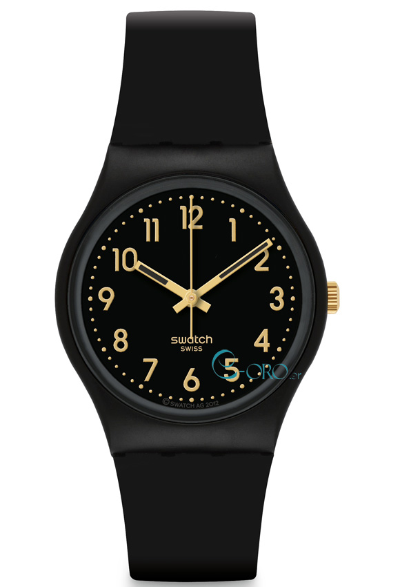 SWATCH Golden Tac Black Rubber Strap GB274 - E-oro.gr SWATCH ΓΥΝΑΙΚΕΙΑ  ΡΟΛΟΓΙΑ