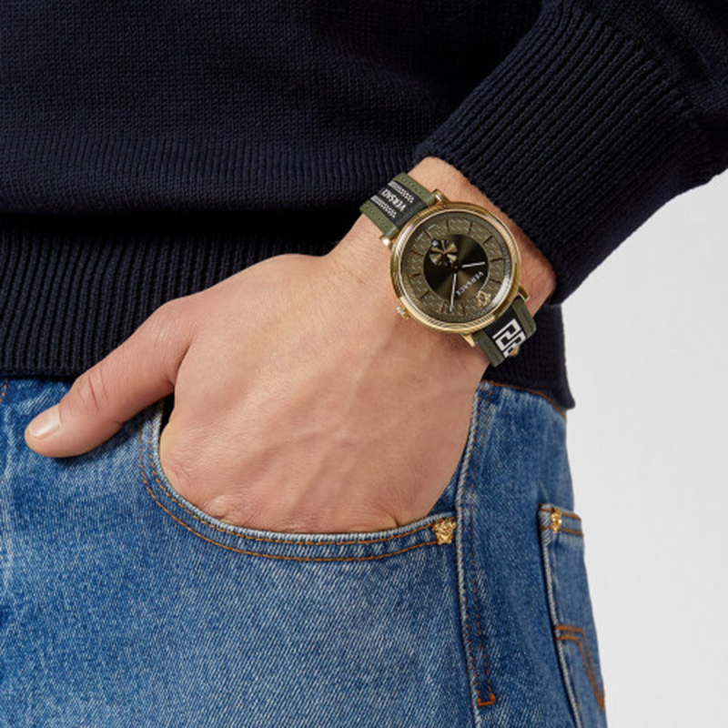 versace watch v circle