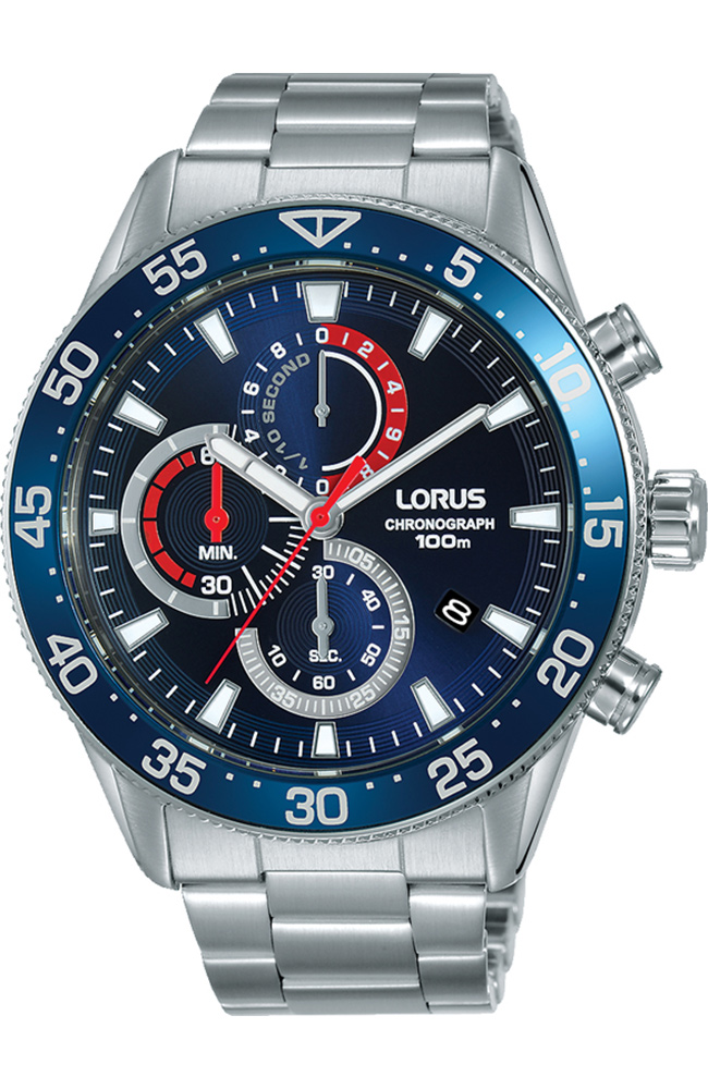 lorus blue dial watch