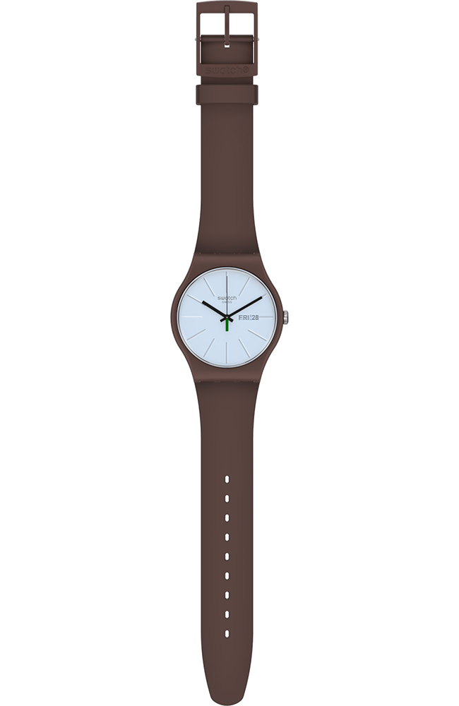 Men's Watch SWATCH Laki Brown Rubber Strap SO29M701 - E-oro.gr SWATCH  WATCHES