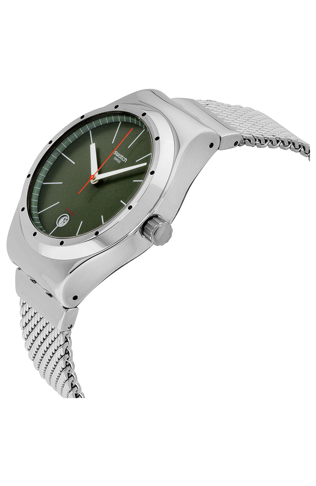 Men's Watch SWATCH Sistem Khaki Automatic Stainless Steel Bracelet YIS407GB  - E-oro.gr SWATCH WATCHES