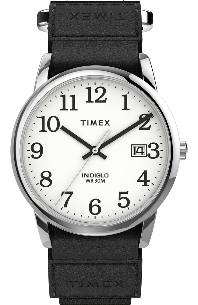 timex easy reader black