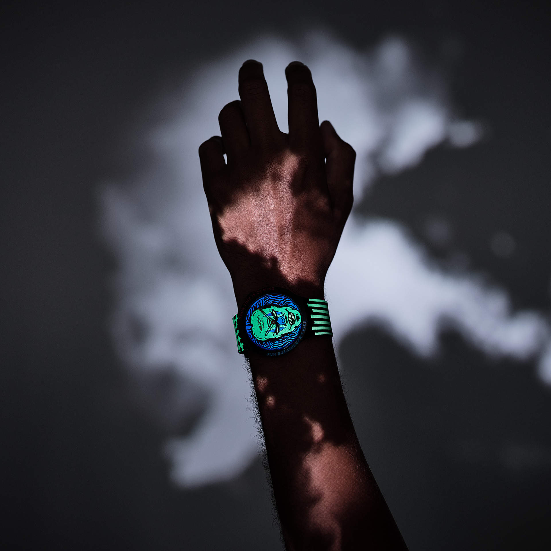 SWATCH Your Time Is Coming Luminous Black Rubber Strap SB01B128 - E-oro.gr  SWATCH UNISEX ΡΟΛΟΓΙΑ