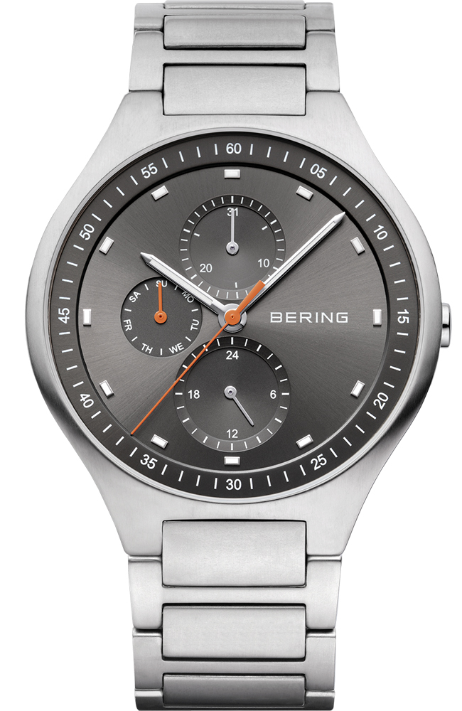 Men's Watch BERING Titanium Multifunction Bracelet 11741-702 E