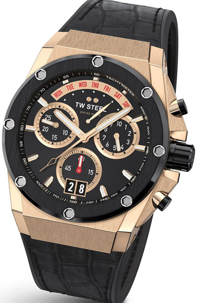 Men's Watch TW STEEL Ace Genesis Limited Edition Black Leather
