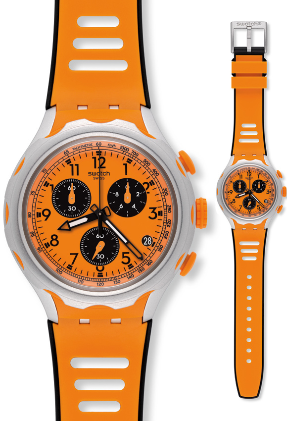 salvar personaje Interpersonal Men's Watch SWATCH Caccia Orange Rubber Chronograph YYS4010 - E-oro.gr  SWATCH WATCHES