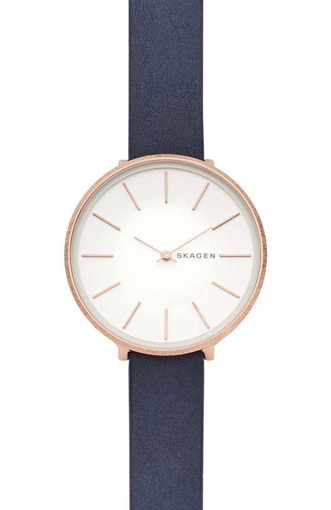 SKAGEN KAROLINA（ローズゴールド） ANITA LILLE 三針 グラデーション マザーオブパール ローズ