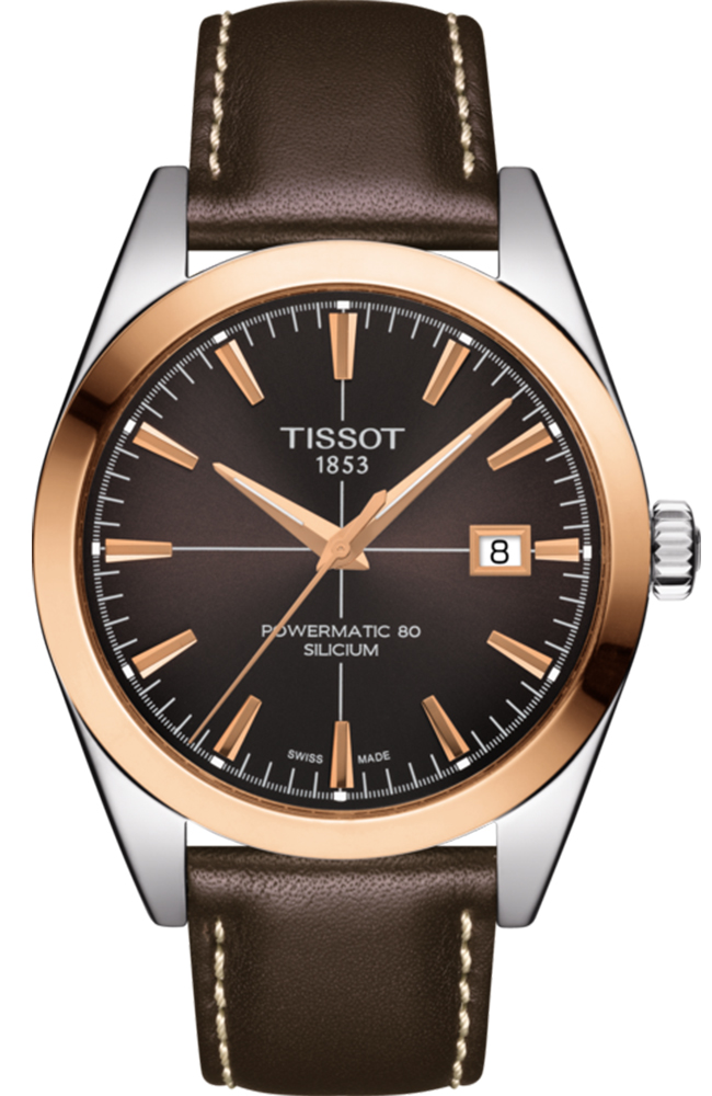 Men's Watch TISSOT T-Classic Gentleman Silicium Automatic 18K