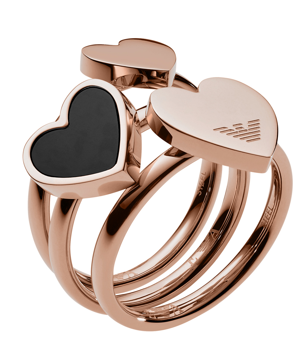 Ladies Ring EMPORIO ARMANI Rose Gold Stainless Steel Ring