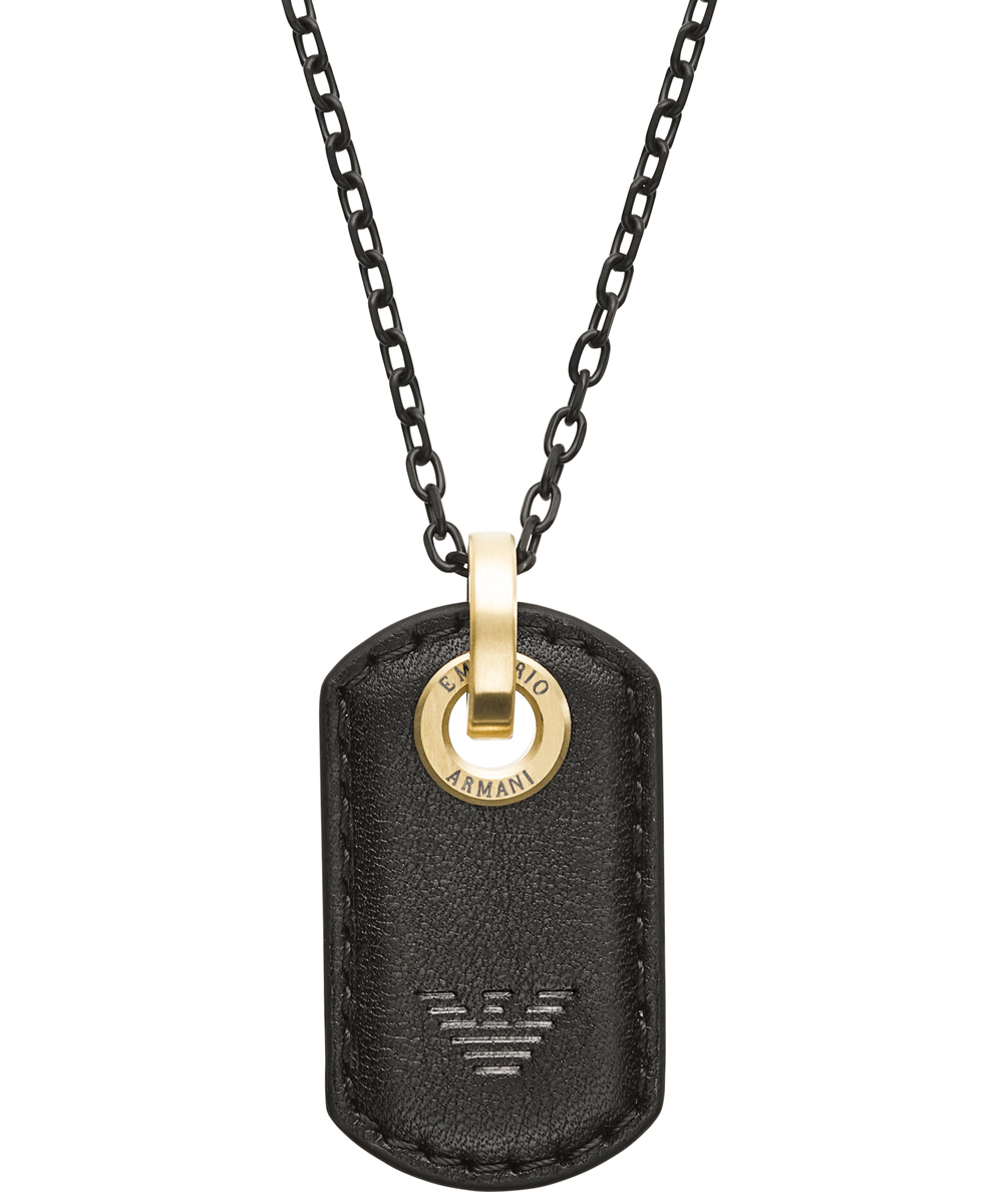 Men's Necklace EMPORIO ARMANI Gold Stainless Steel Necklace EGS2706710 -   EMPORIO ARMANI JEWELS
