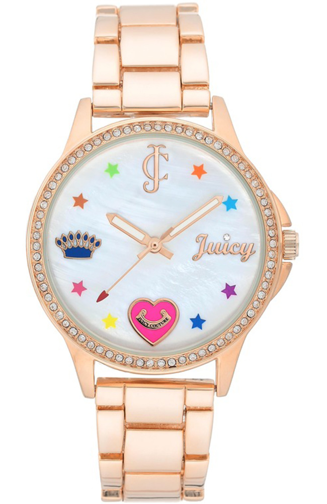 Juicy By Juicy Couture Womens Silver Tone Bracelet Watch Jc/5015svsv -  JCPenney