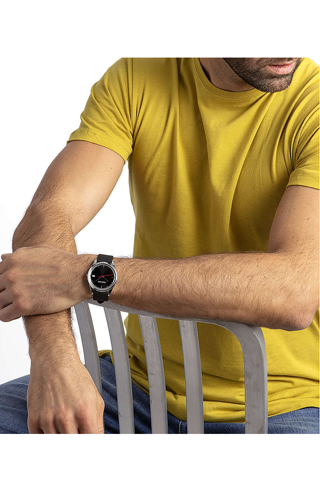Men's Watch CALVIN KLEIN Time Black Leather Strap K4N211C1 E-oro