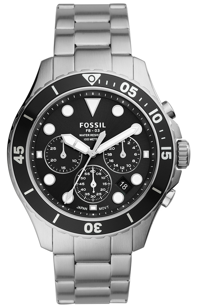 Men's Watch FOSSIL FB-03 Stainless Steel Chronograph FS5725 E