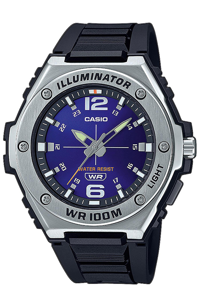 Men's Watch CASIO Collection Blue Rubber Strap MWA-100H-2AVEF E