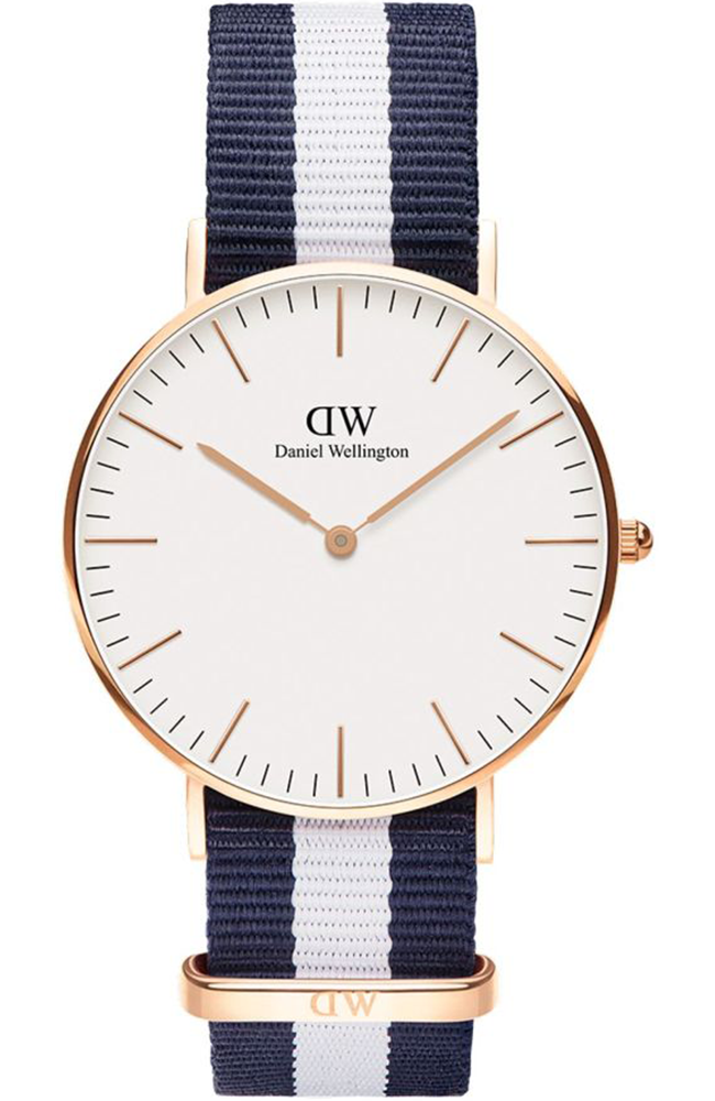 Ladies Watch Daniel Wellington Glosgow Two Tone Fabric Strap