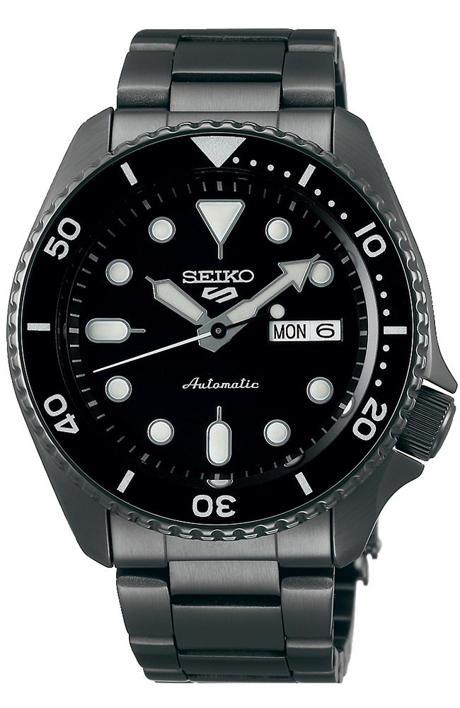 Men's Watch SEIKO 5 Sports Automatic Anthracite Stainless Steel Bracelet  SRPD65K1  SEIKO WATCHES