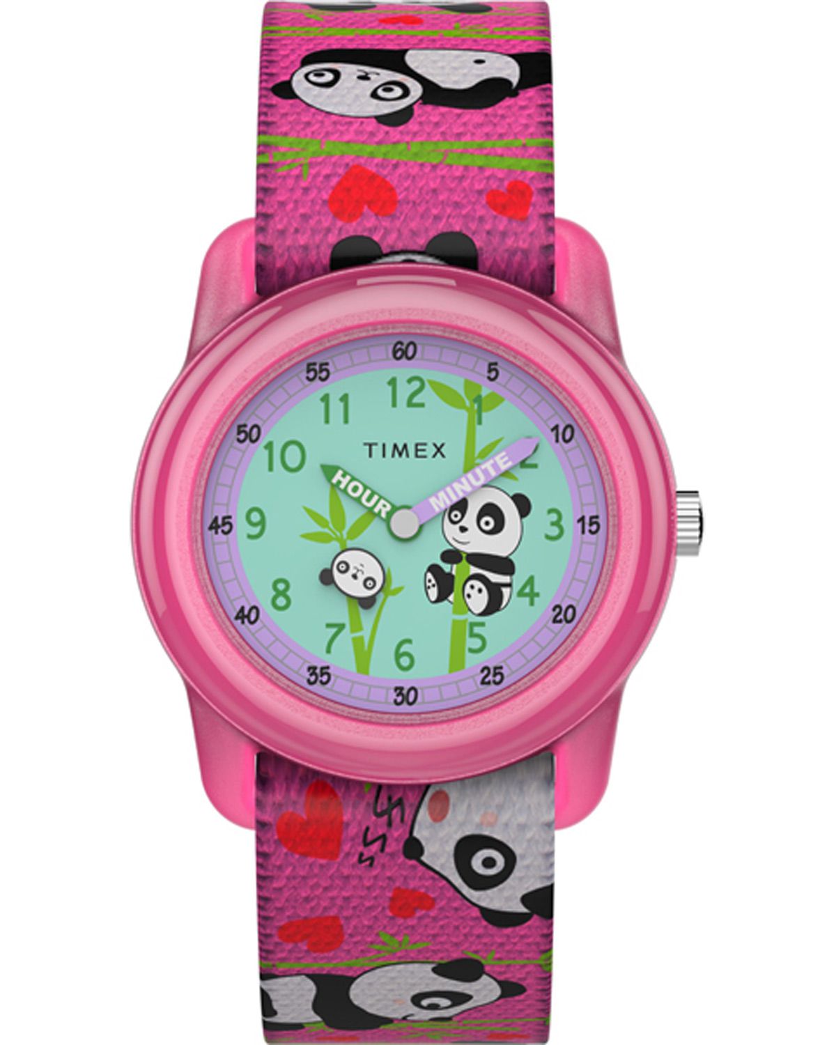 Kids Watch TIMEX Kids Time Machines Pink Fabric Strap TW7C77100