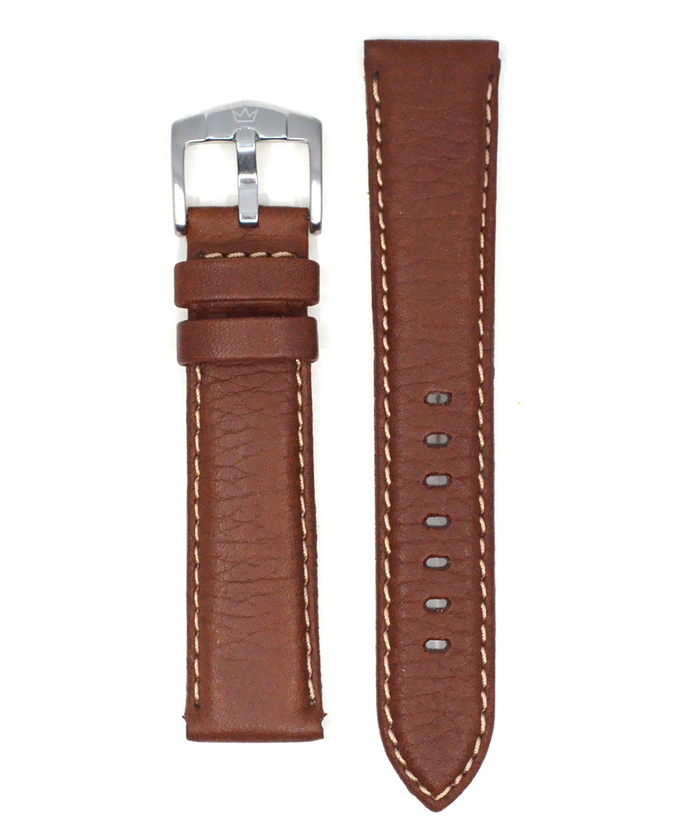 ROCHET ZRC Brown Leather Strap 5520803 - E-oro.gr Straps