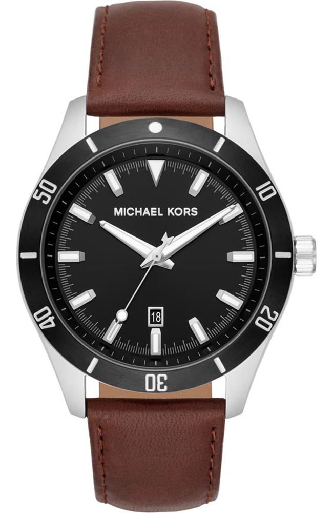 Michael Kors MK8859 Layton Brown Leather Men\'s Watch Michael Kors Layton Leather Quartz MK8859 Men main image 3