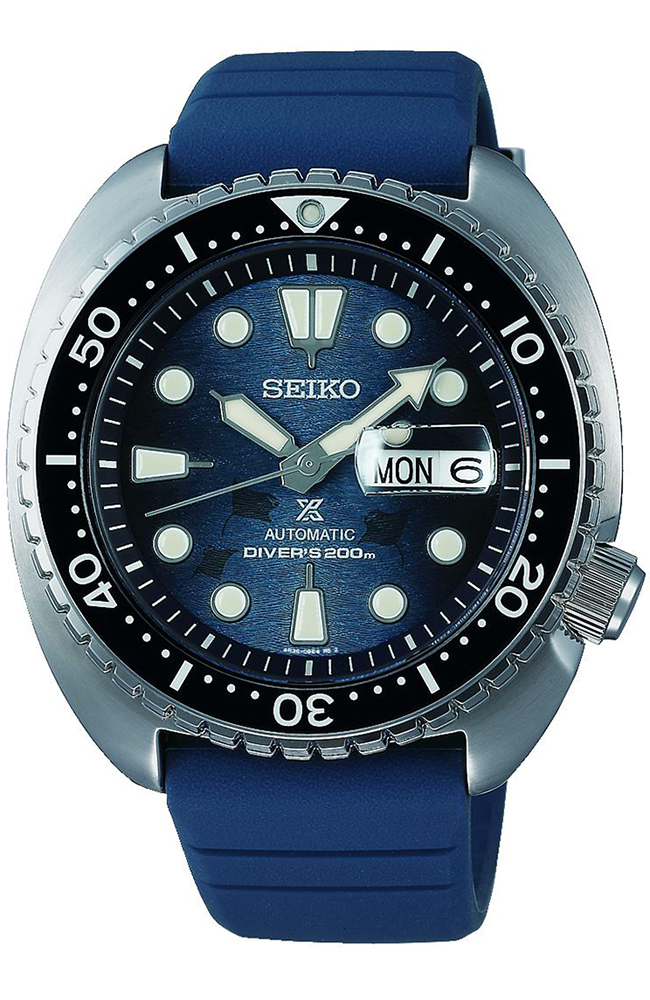 Men's Watch SEIKO Prospex Special Edition Save The Ocean 'King Turtle'  Automatic Blue Rubber Strap SRPF77K1  SEIKO WATCHES