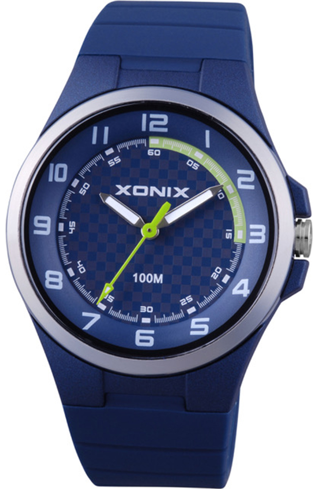 Ladies Watch XONIX Blue Rubber Strap AAP105 Eoro.gr XONIX WATCHES