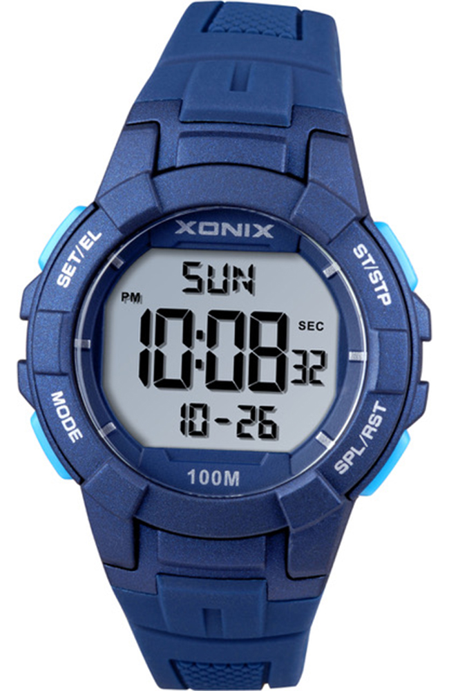 Ladies Watch XONIX Blue Rubber Strap BAR005 Eoro.gr XONIX WATCHES