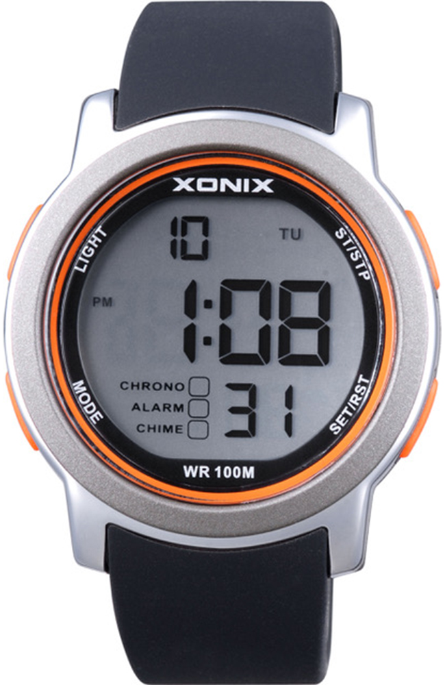 Men's Watch XONIX Black Rubber Strap DAR004 Eoro.gr XONIX WATCHES