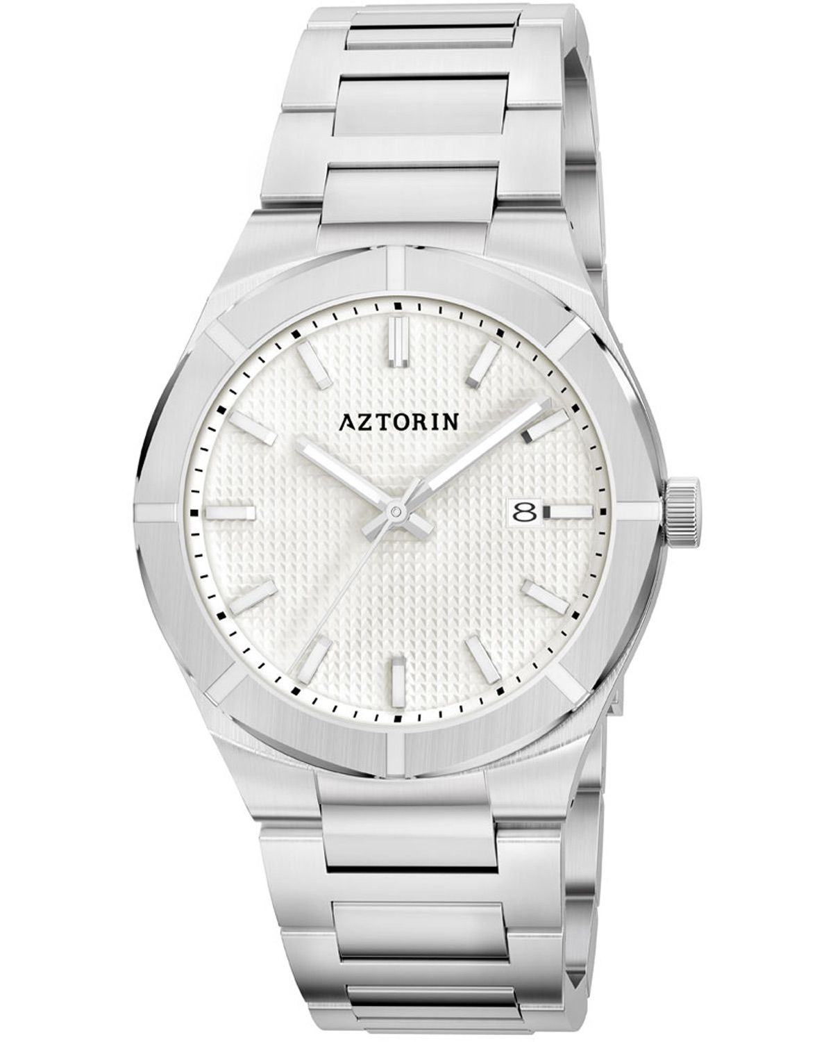 Men's Watch AZTORIN Classic Stainless Steel Bracelet A085.G395 - E-oro ...