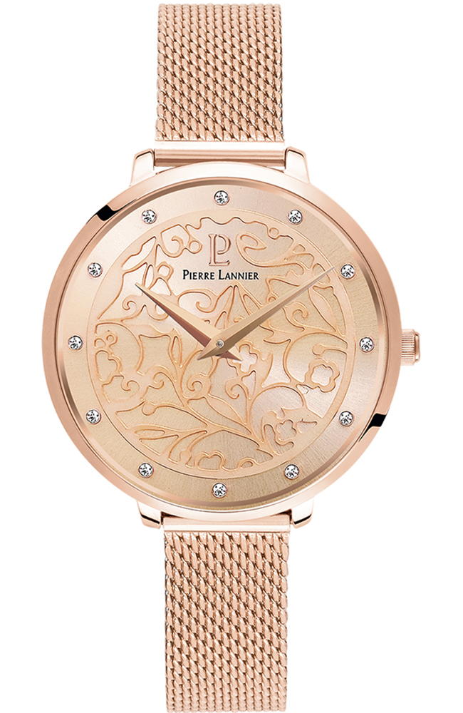 Ladies Watch PIERRE LANNIER Eolia Crystals Rose Gold Stainless - Main Image