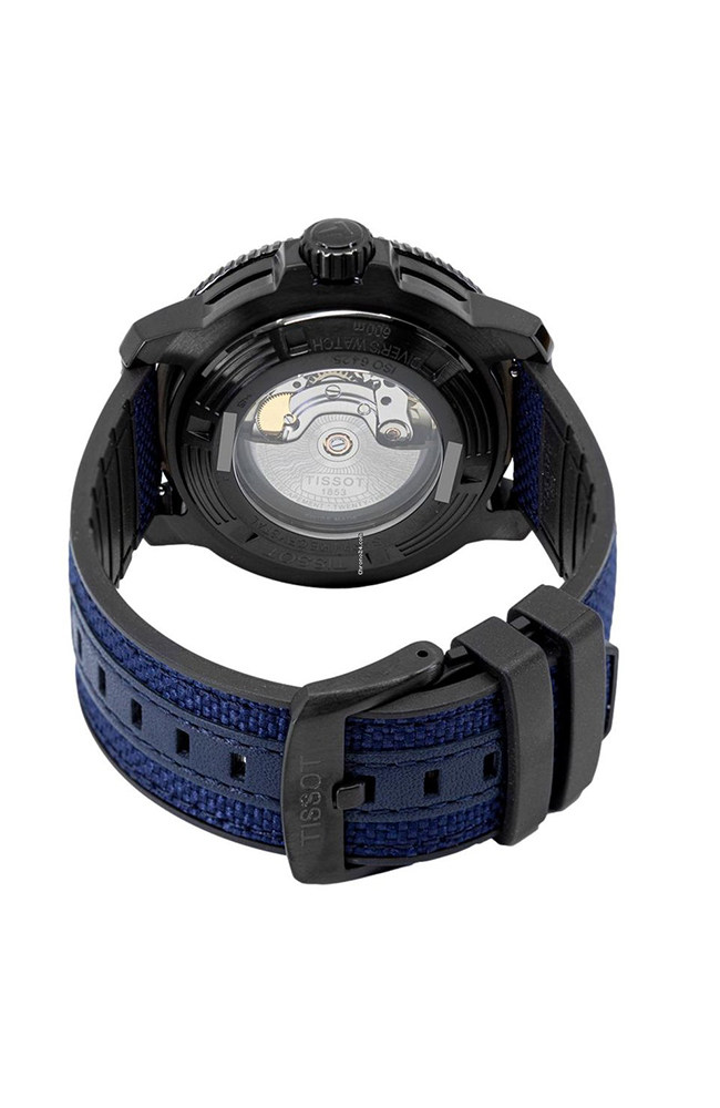 Tissot Men's Seastar 2000 Professional Automatic Watch - Blue/Black Rubber Strap