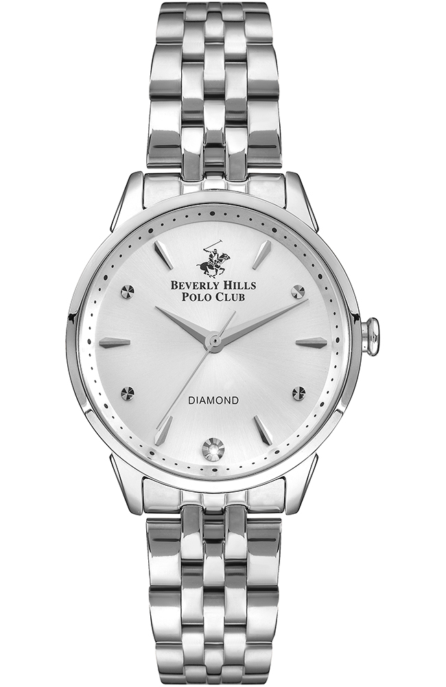 Ladies Watch BEVERLY HILLS POLO CLUB Crystals Silver  display picture 3