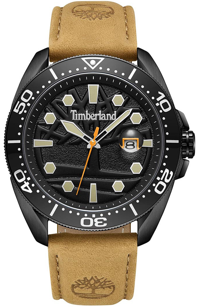Men's Watch TIMBERLAND Carrigan Brown Leather Strap TDWGB2230601 - E-oro.gr  TIMBERLAND WATCHES