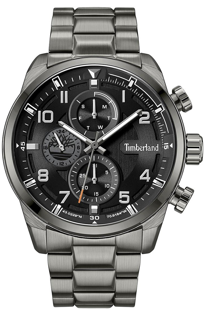 Men\'s Watch TIMBERLAND Henniker II Stainless Anthracite TDWGK2201104 Bracelet E-oro.gr TIMBERLAND - Steel WATCHES