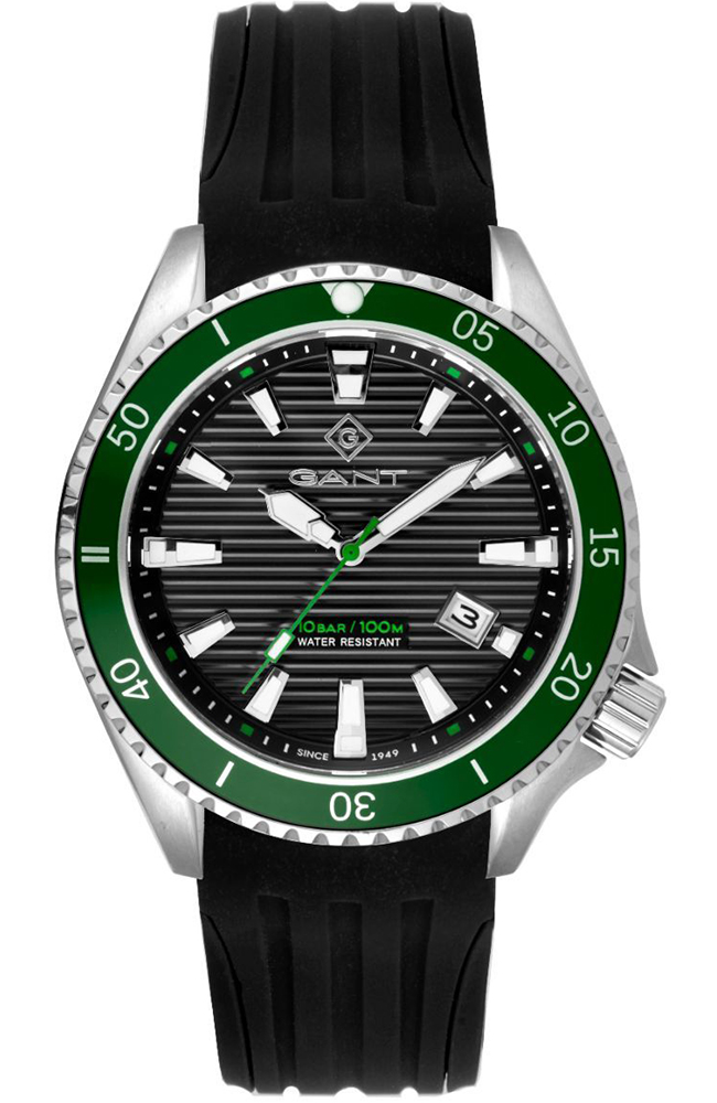 Men's Watch GANT Waterville Black Rubber Strap G174009