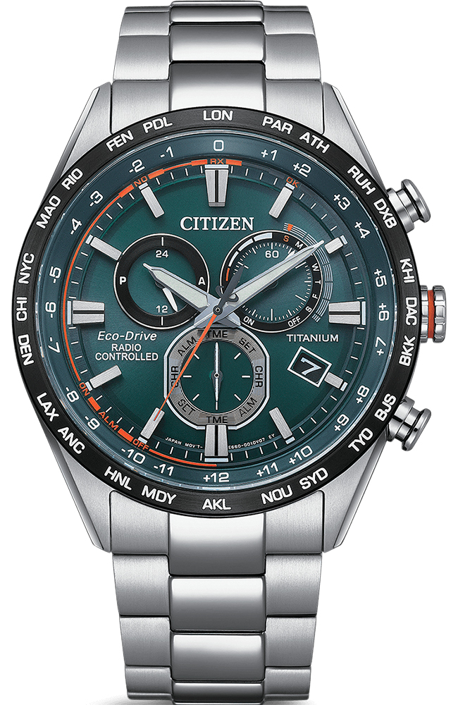 Citizen Orologio Cronografo Eco-Drive Uoo con Cinturino in Acciaio