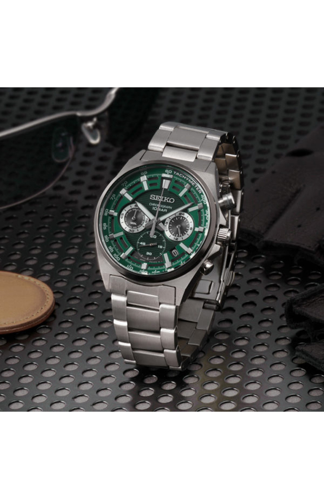 Men's Watch SEIKO Conceptual Silver Stainless Steel Chronograph SSB405P1 -  E-oro.gr SEIKO WATCHES