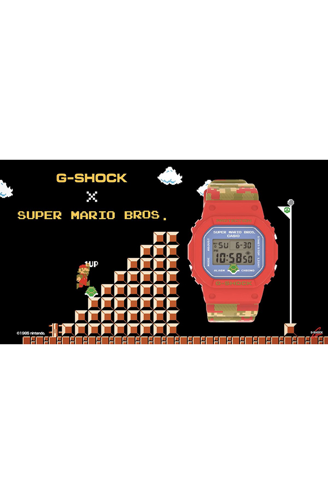 Mario Shock Men's Watch CASIO G DW-5600SMB-4ER -Shock Super Mario Bros Limited ...