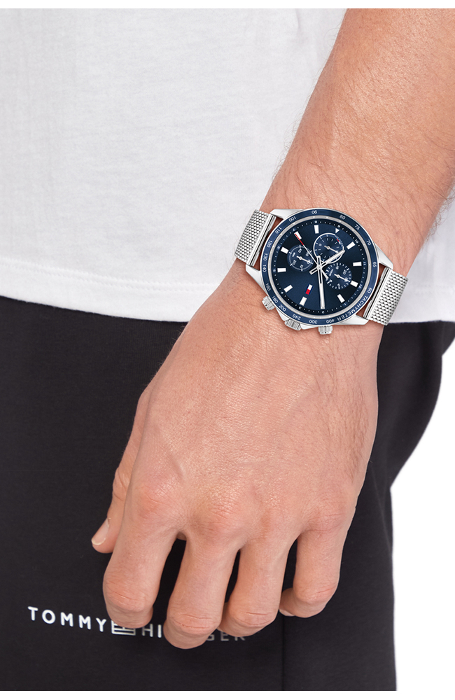 Tommy HILFIGER Silver Stainless Steel Chronograph 1792018 - E-oro.gr ...