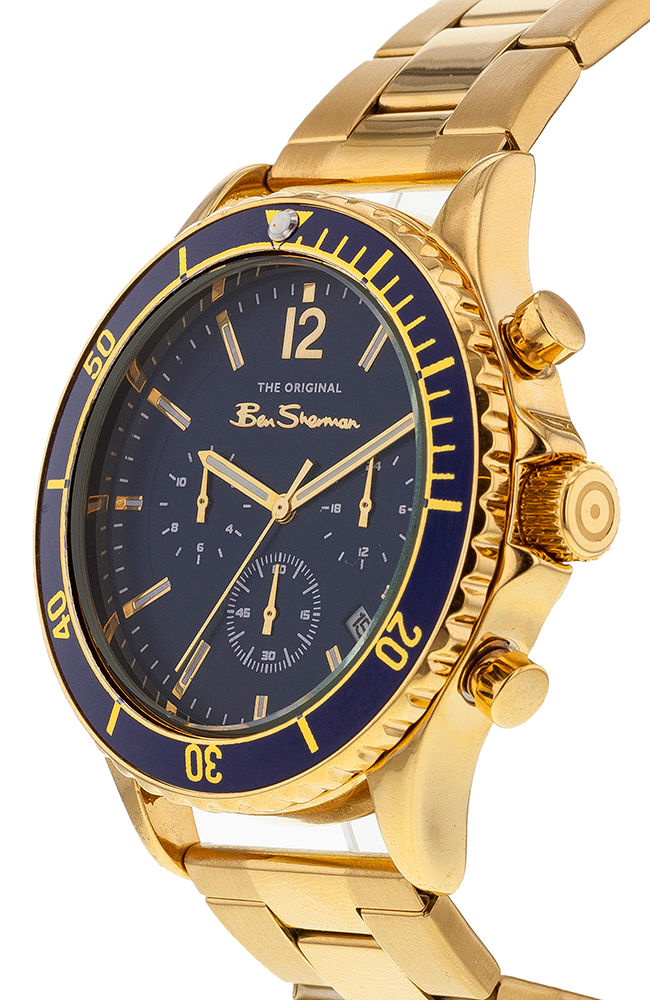 Men's Watch BEN SHERMAN Gold Stainless Steel Chronograph BS078GM
