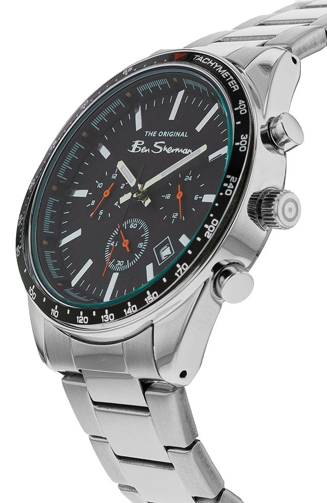 Men's Watch BEN SHERMAN Silver Stainless Steel Chronograph