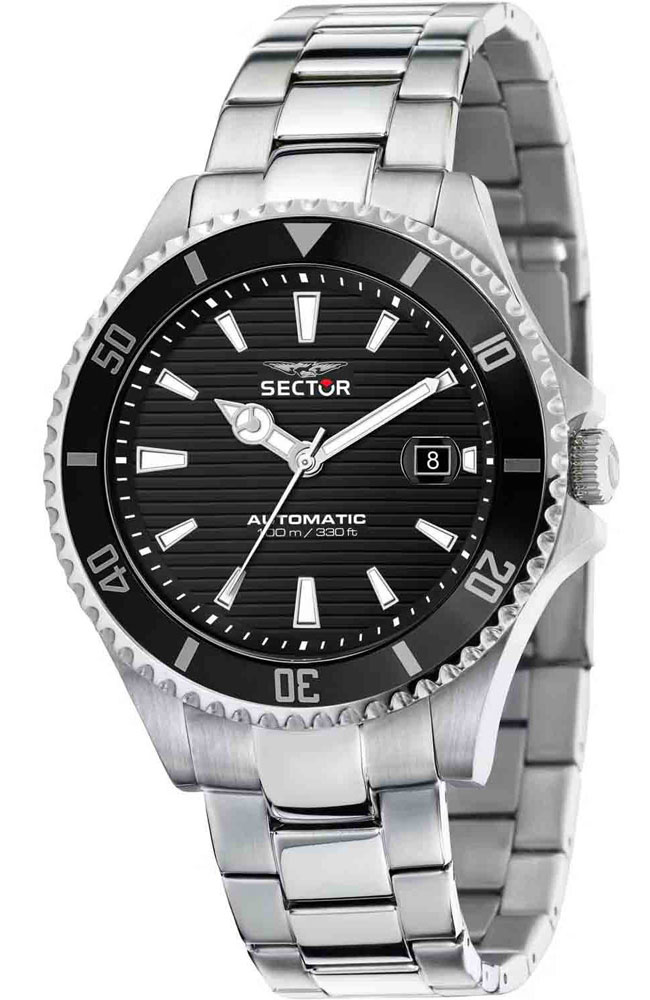 Stainless Steel Sector Uhr Men's Watch SECTOR 230 Automatic Silver