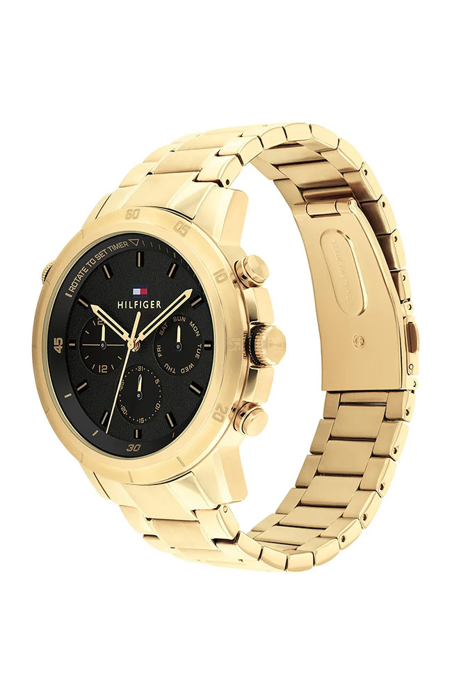 Men's Watch Tommy HILFIGER Troy Gold Stainless Steel Bracelet
