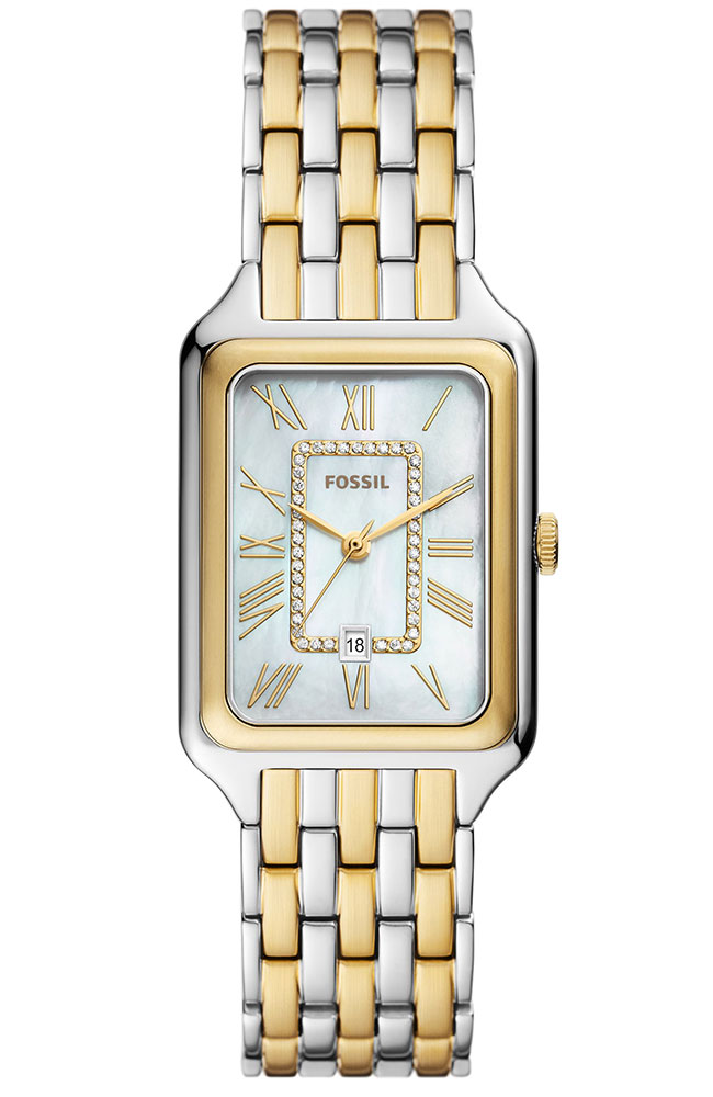 Ladies Watch FOSSIL Raquel Crystals Two Tone Stainless Steel