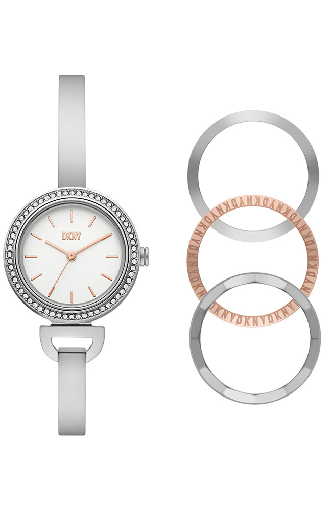 Ladies Watch DKNY Uptown D Set Crystals Silver Stainless  display picture 2