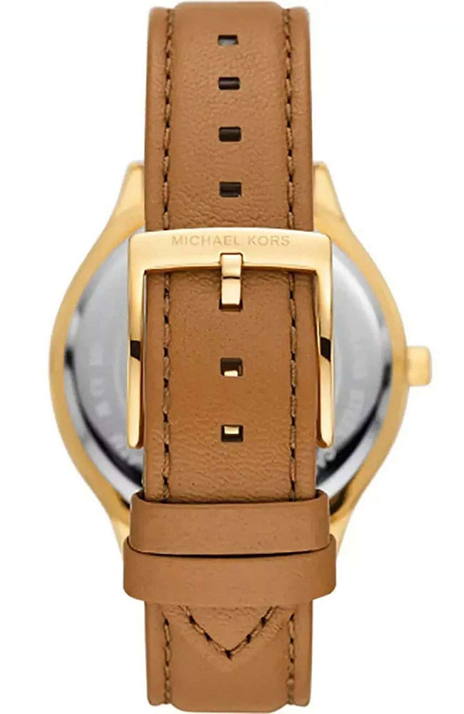 Ladies Watch MICHAEL KORS Slim Runway Brown Leather Strap MK7465