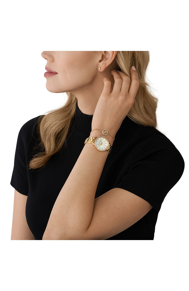 Ladies Watch MICHAEL KORS Pyper Mother of Pear Set Crystals  display picture 3