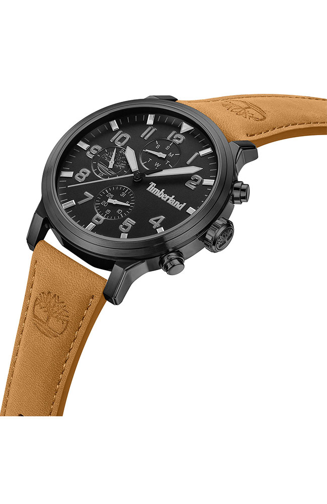 Men's Watch TIMBERLAND Driscoll Brown Leather Strap TDWGF0040701