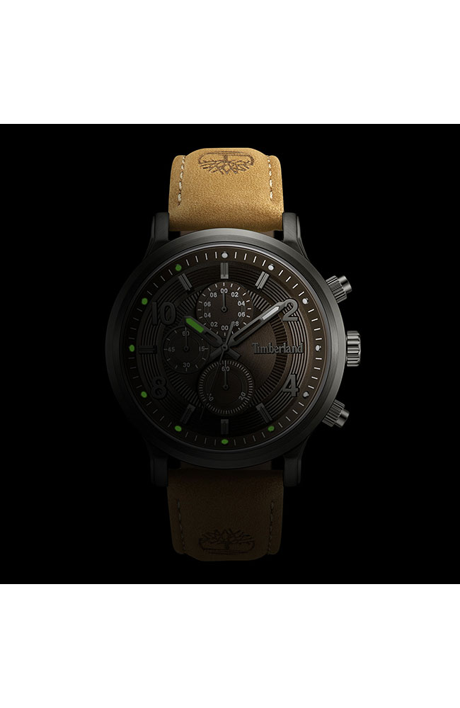 Men's Watch TIMBERLAND Driscoll Brown Leather Strap TDWGF0055703