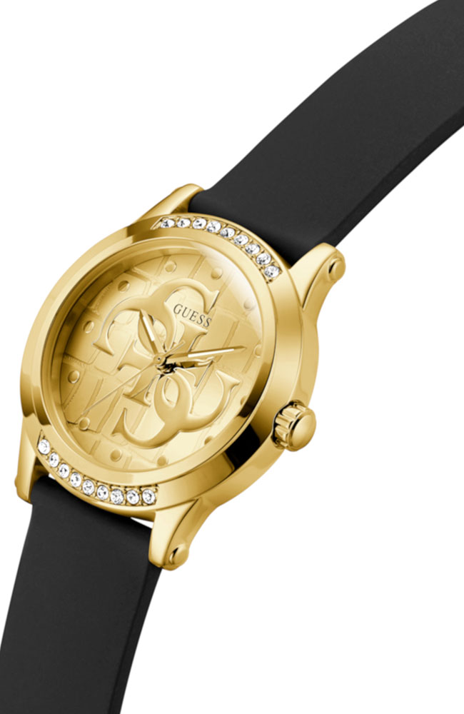 Ladies Watch GUESS Annette Black Leather Stap GW0860L1